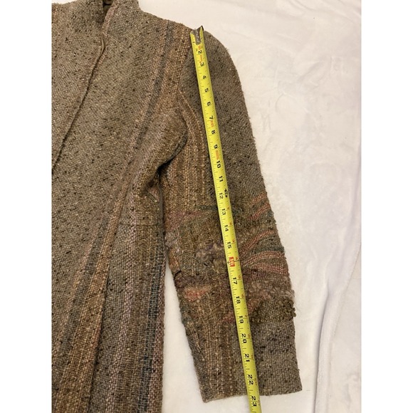 Vintage Marcia Phillips Weavings Coat Textured Wearable Art Artsy Boho - Picture 12 of 16